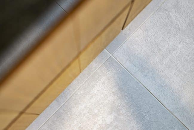 Bovenaanzicht vloertegels