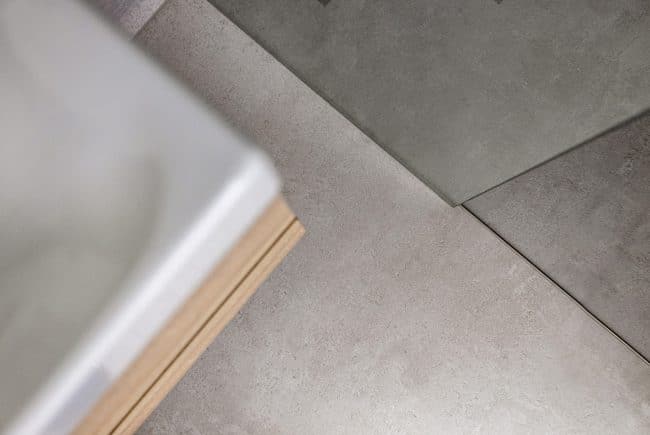 RVS profiel vloertegels badkamer