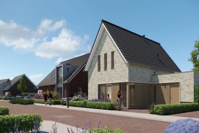 Hartje Liempde 19 woningen tegelwerk
