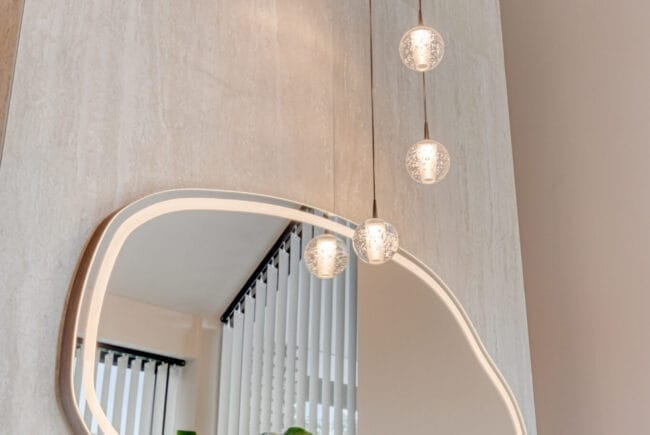 Badkamer detail wand