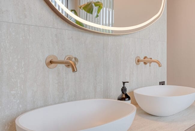 Badkamer wasmeubel tegels